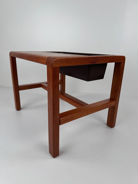 Image 1 of Tavolino in teak massiccio con fioriera – Salling Stolefabrik Danimarca
