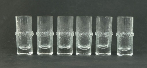 6x Iittala Niva borrelglaasjes van Tapio Wirkkala