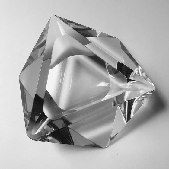 Image 1 of Vintage modernistische asbak - Kristal - 1970