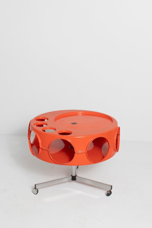 Space Age Rotobar van Curver – serveerwagens, Plastic
