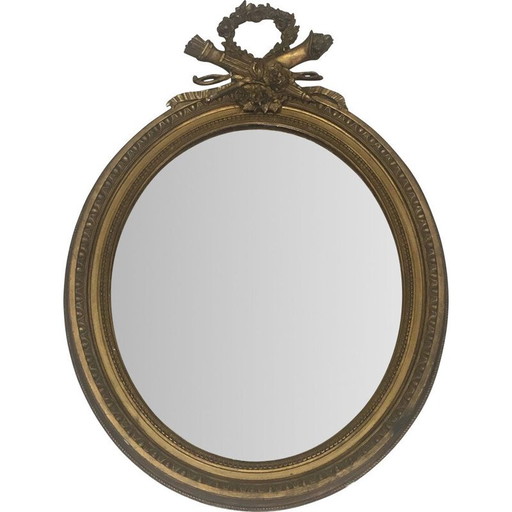 Miroir en bois vintage de style Louis XVI