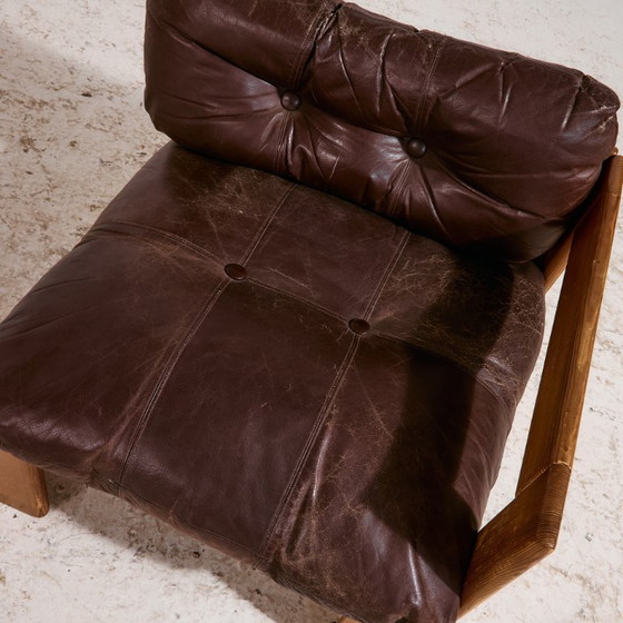 Image 1 of MK8962 Leren bankstel, set van 5