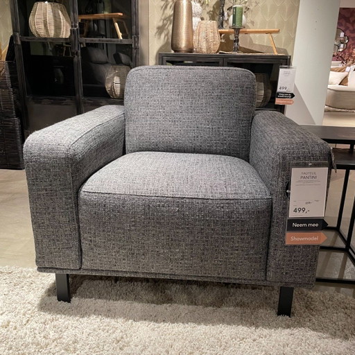 Pantini Chrono Graphit – Pronto Wonen, fauteuils, Plastic, Textile