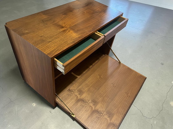 Image 1 of Danish Modern Garderoben-Kombination mit Cadovius Schuhschrank, geometrischer Wandgarderobe & massivem Teakspiegel
