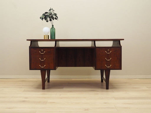 Bureau en bois de rose, design danois, années 1960, production : Danemark