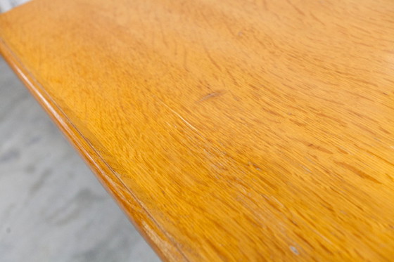 Image 1 of Rustic 1960s table, honey color, 100x70cm, Height 74cm