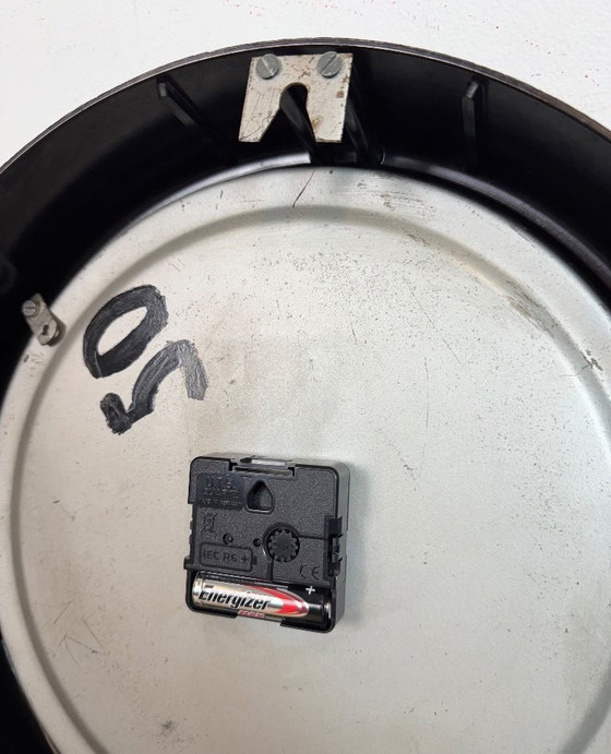 Image 1 of Industrial Brown Bakelite Factory Wall Clock from Chronotechna, 1960s