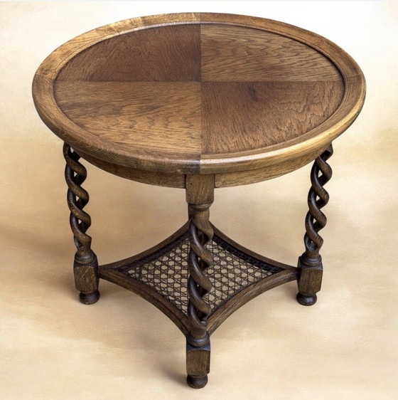 Antiker Beistelltisch | Durchbrochene Barleytwist-Beine | Selten | England | 1900-1920 – Beistelltische (photo 3 of 15)