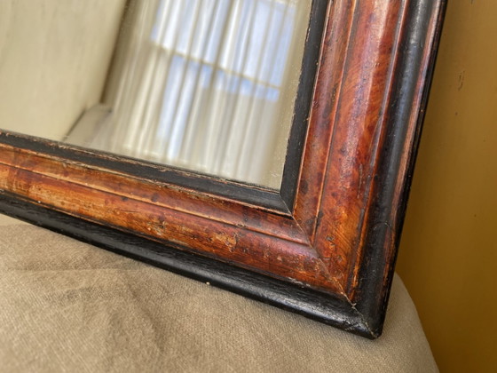 Image 1 of Specchio francese in legno frivolo Luigi Filippo 40 cm