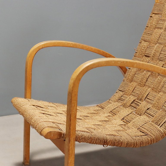 Image 1 of Fauteuil des années 1960 en corde tressée