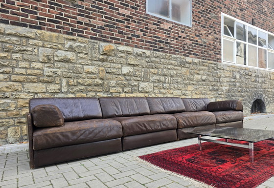 De Sede Ds 76 Vintage jaren 60 70 #modulairebank Mid Century – Modulaire banken, Leather (photo 4 of 8)