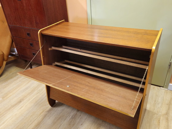 Image 1 of Meuble à chaussures vintage, meuble d'entrée, meuble de couloir, meuble à chaussures