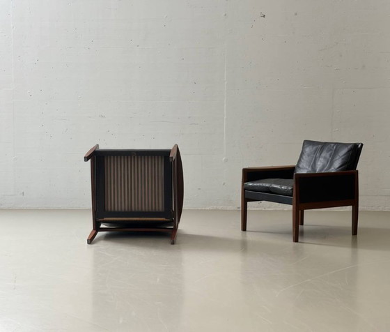 Image 1 of Set van 2 loungestoelen van Hans Olsen voor Juul Kristensen, Denemarken, jaren 1950.