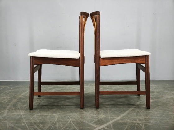 Image 1 of Set of Four Danish Teak Dining Chairs, Scandinavia, 1960s