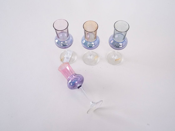 Image 1 of Set di bicchieri color pastello, design italiano, anni '70, made in Italy