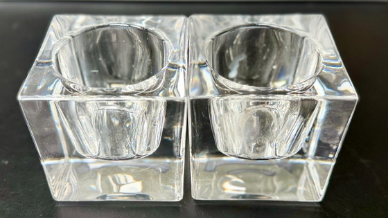 Tealight holder set Ice cube by Kosta Boda – Candle holders, Crystal, Glass (photo 6 of 7)