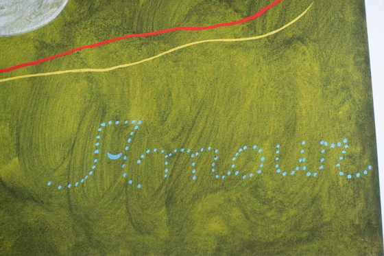 Image 1 of Joan Miró - Dipinto (Amore) 1925 - Manifesto 54 × 70 cm