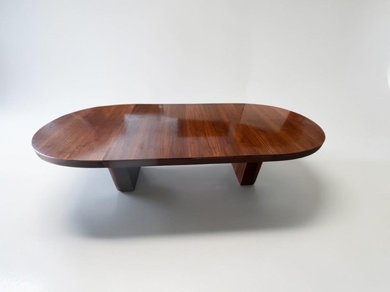 Image 1 of Mid Century Esstisch Nussbaum ausziehbar 140–260 cm | Vintage Design Tisch massiv Holz Alma Deutschland