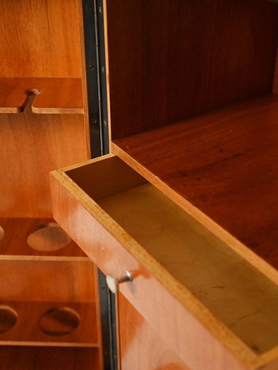 Image 1 of Scandinavian 1940s bar cabinet with inlays