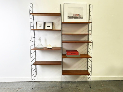 Sistema di scaffalature in stile Mid-Century degli anni '60 di Brianco