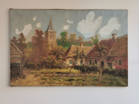 Image 1 of Huile sur toile 1920 57cm x 85cm - Voir les photos