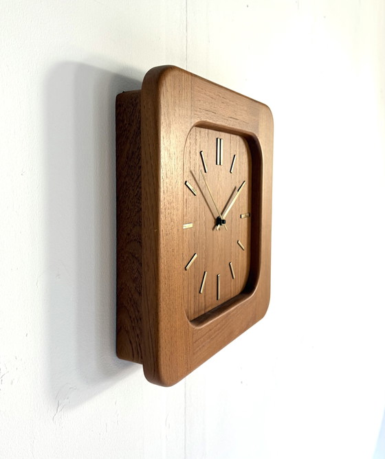 Image 1 of Vintage Teak Wall Clock, Westminster '70