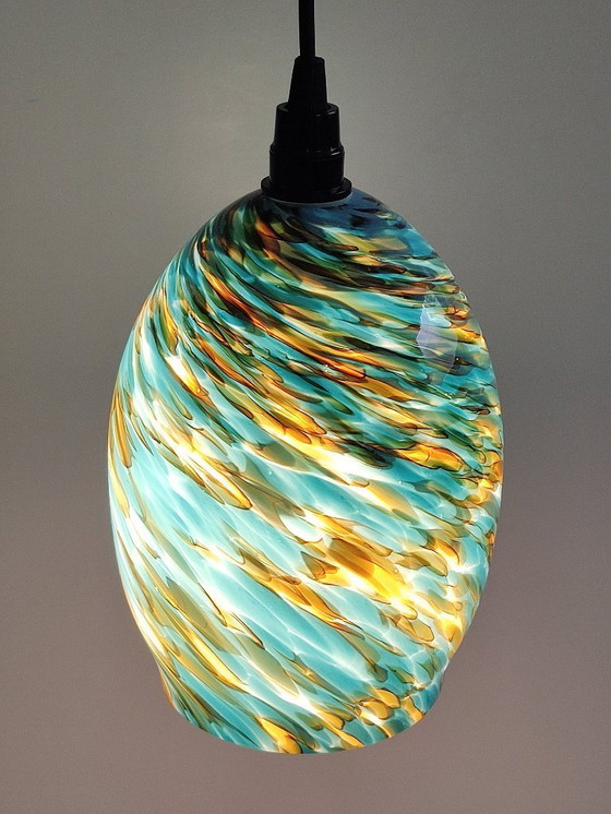 Image 1 of lampada a sospensione in vetro esotico