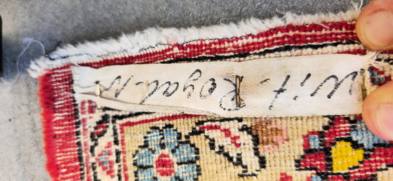 Image 1 of Antiek zijden tapijt Ghom Perzisch tapijt 210x135cm handgeknoopt