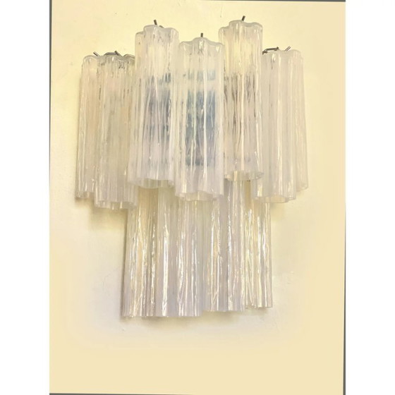 Image 1 of Modern Opalino Glass Tronchi Wall Light – Venini Style