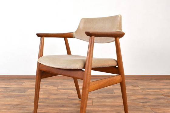 Image 1 of Mid-Century Danish Teak Armchair by Svend Åge Eriksen for Glostrup, 1960s.