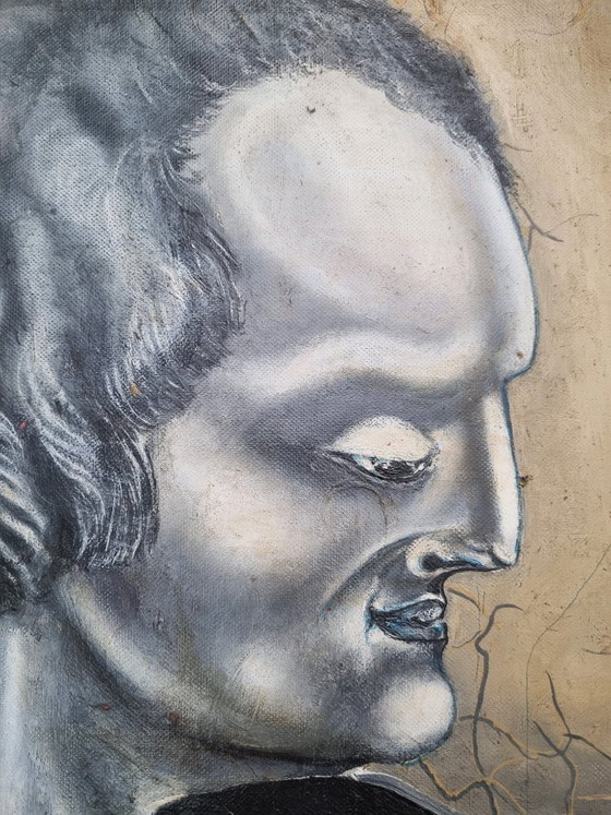 Hellmuth Eichner (1936–2012) – Oil painting “Politician” (1966) – Decorative Objects, Canvas (photo 3 of 9)
