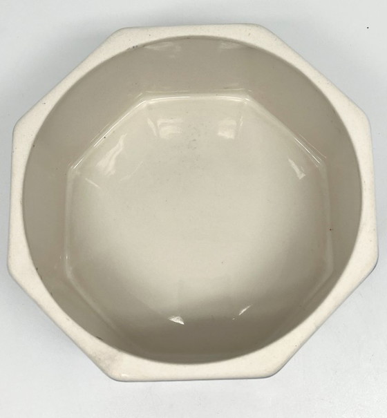 Image 1 of Bahlsen porseleinen koekjespot – Ontwerp door Gertrud Kraut (1914) – Blauw en wit – Duitsland