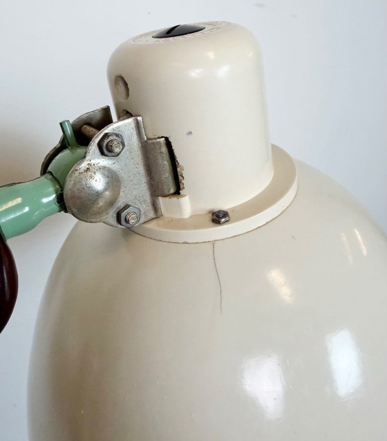 Image 1 of Lampada a forbice industriale di VEB Zweckleuchtenbau Dresden, Germania dell'Est, anni '50