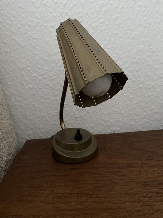 Image 1 of Hollywood Regency Tischlampe aus Messing