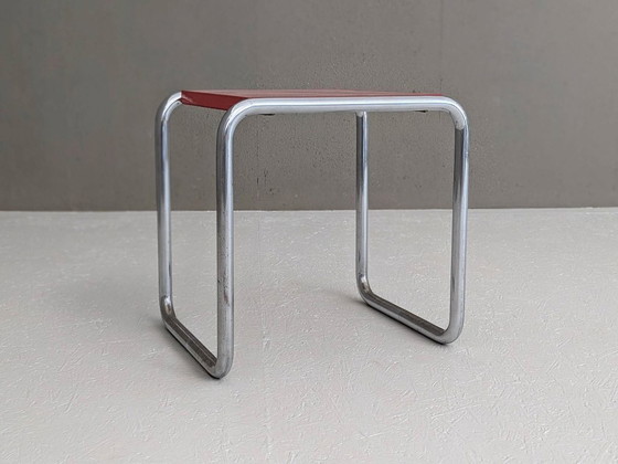 Image 1 of Taburete de cantina Bauhaus B 9 de Marcel Breuer, década de 1930