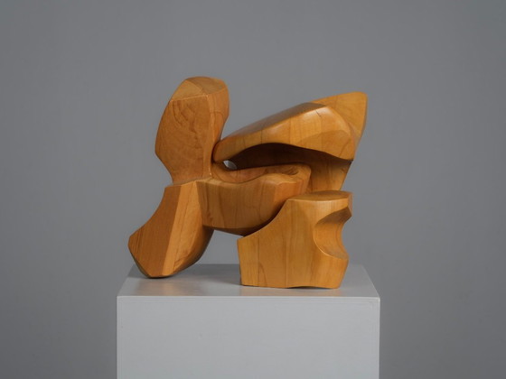Scultura astratta in legno ad incastro, Joop van Bergen, Paesi Bassi, anni '80 – Sculture, Wood (photo 4 of 9)