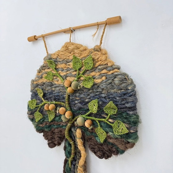 Image 1 of Wandteppich in Form eines Baumes, 1970er Jahre