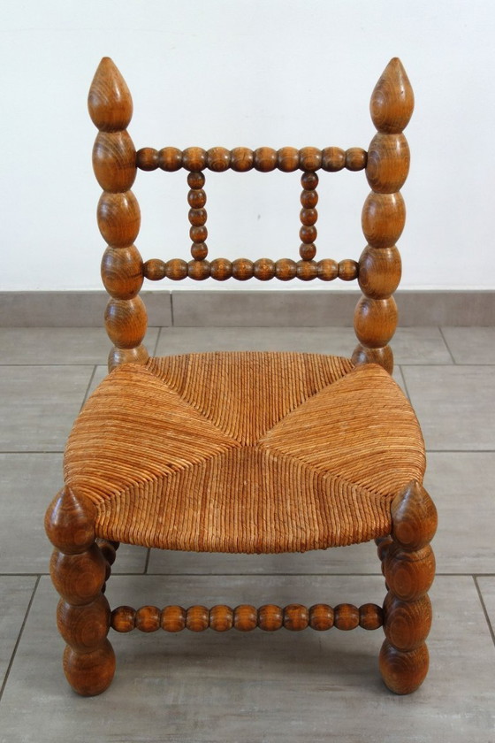 Image 1 of Chaise Basse dlg Charles Dudouyt, années 50/60, France