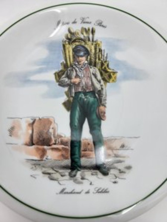 Image 1 of Set Teller Métiers du vieux Paris aus Porzellan Set von 6