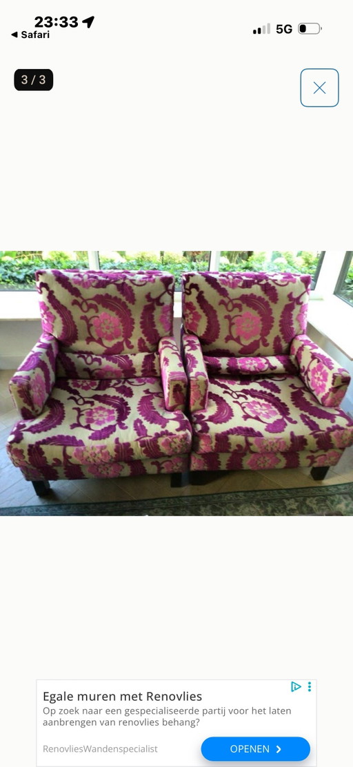 2 Designers Guild fauteuil