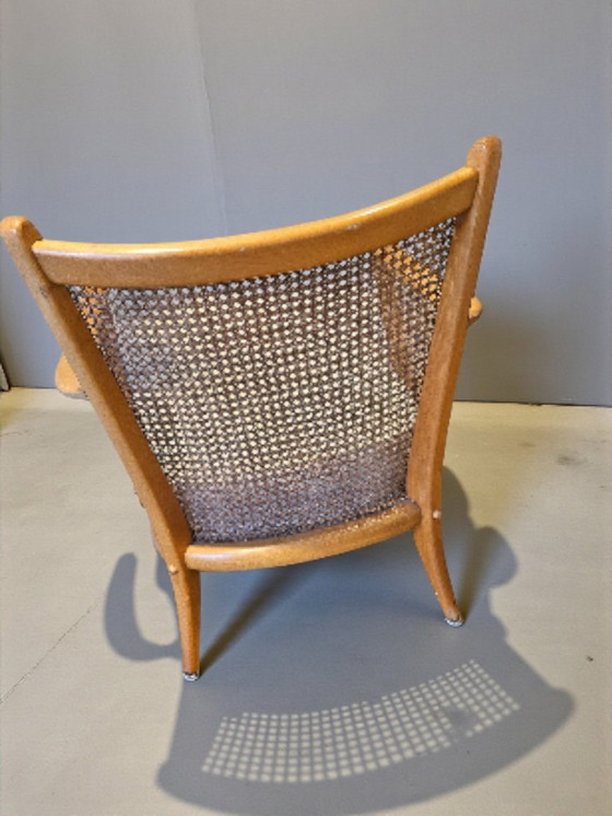 Image 1 of Loungefauteuil uit het midden van de 20e eeuw, vlechtwerk, Paul Boman, 1940, Finland