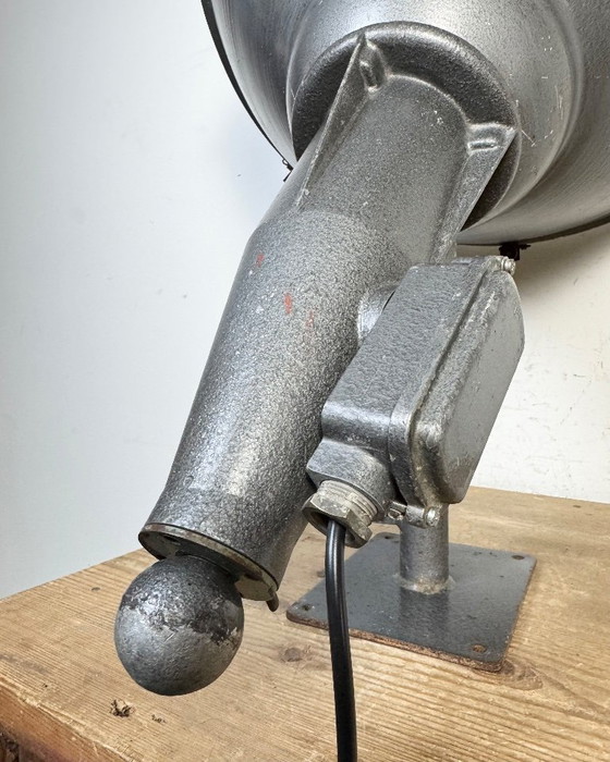 Image 1 of Large Vintage Industrial Aluminium Factory Wall Spotlight, 1970s