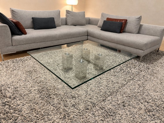 Table basse Van Beek Abel comme neuve + GARANTIE, Tables basses, Verre, rvs, Transparent, Modern (photo 3 sur 7)