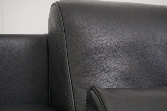 Image 1 of Rolf Benz 6500 Set Sofa Couch Three-seater Two-seater Leather Black