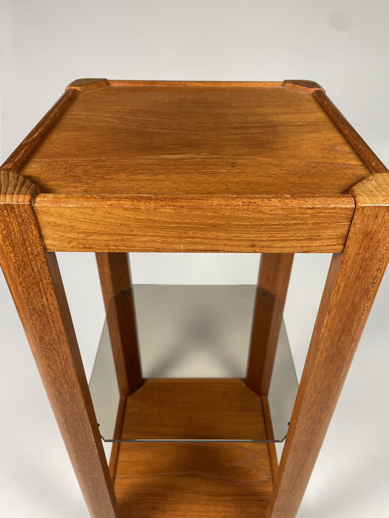 Image 1 of Vintage Pilaar / Etagère / Plantenstaander, Uldum Mobler, Denemarken 1970's