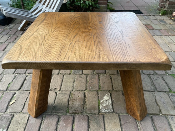Midcentury Brutalismus Couchtisch – Couchtische, Holz (photo 8 of 9)