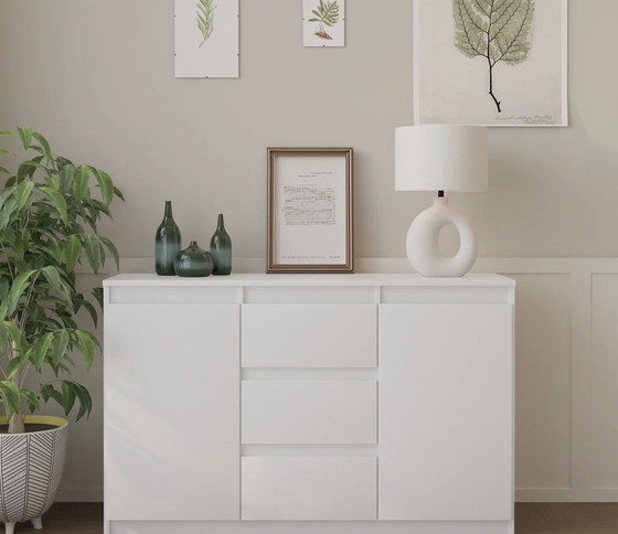 Nuovo | Cassettiera moderna | Credenza con 3 cassetti e 2 ante – Alias, Credenze, Mdf (photo 3 of 5)