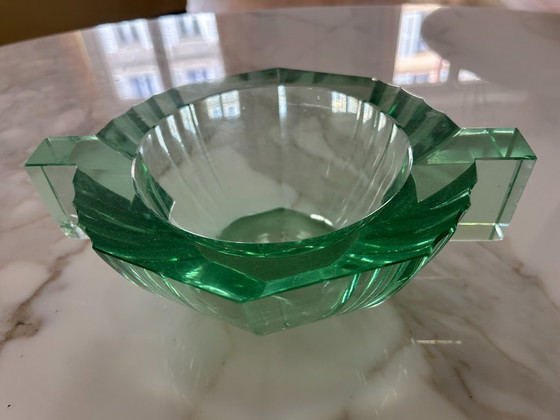 Image 1 of ciotola per dolci in vetro Art Déco