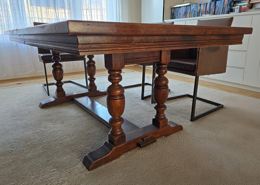 Scenery table with 2 inset tops, 183-221-259cm, width: 106.5cm