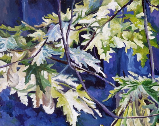 Original Oil Painting Contemporary Art Nature Maple – Paintings & Drawings, Canvas (photo 4 of 7)